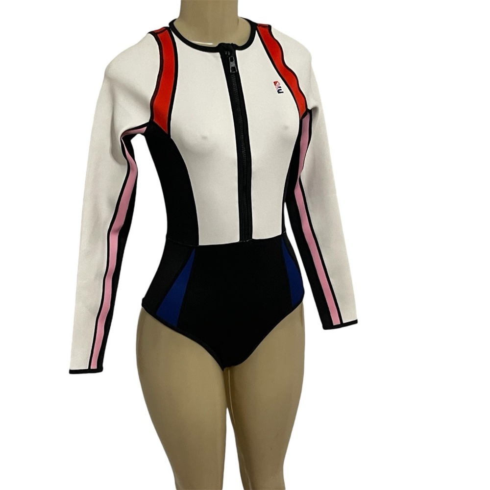 NWT P.E Nation half zip long sleeve surfing one piece swimsuit swim suit S